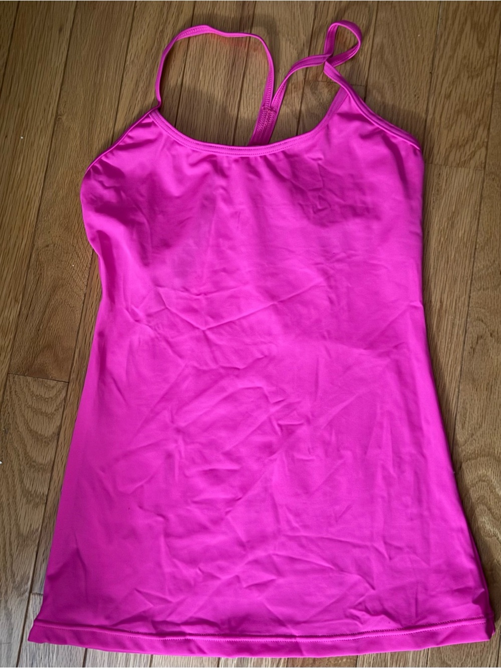 Weissman Vibrant Hot Pink Slim Strap Tank